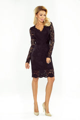 Elegant Lace Long Sleeve Dress Numoco