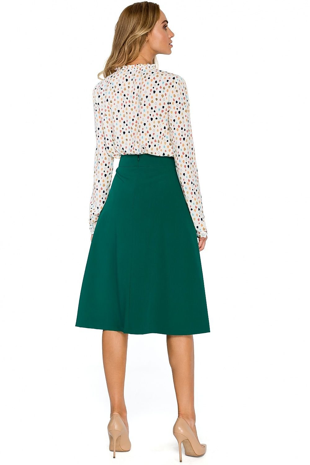 Classic A-Line Midi Skirt Stylove