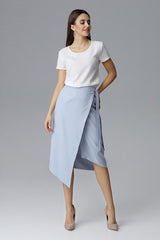 Asymmetrical Tie Waist Skirt Figl