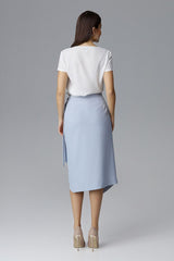 Asymmetrical Tie Waist Skirt Figl