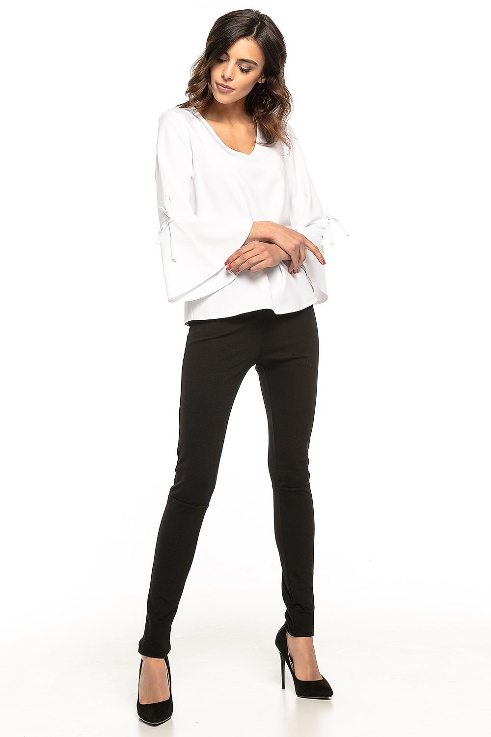 Elegant Loose V-Neck Blouse Tessita