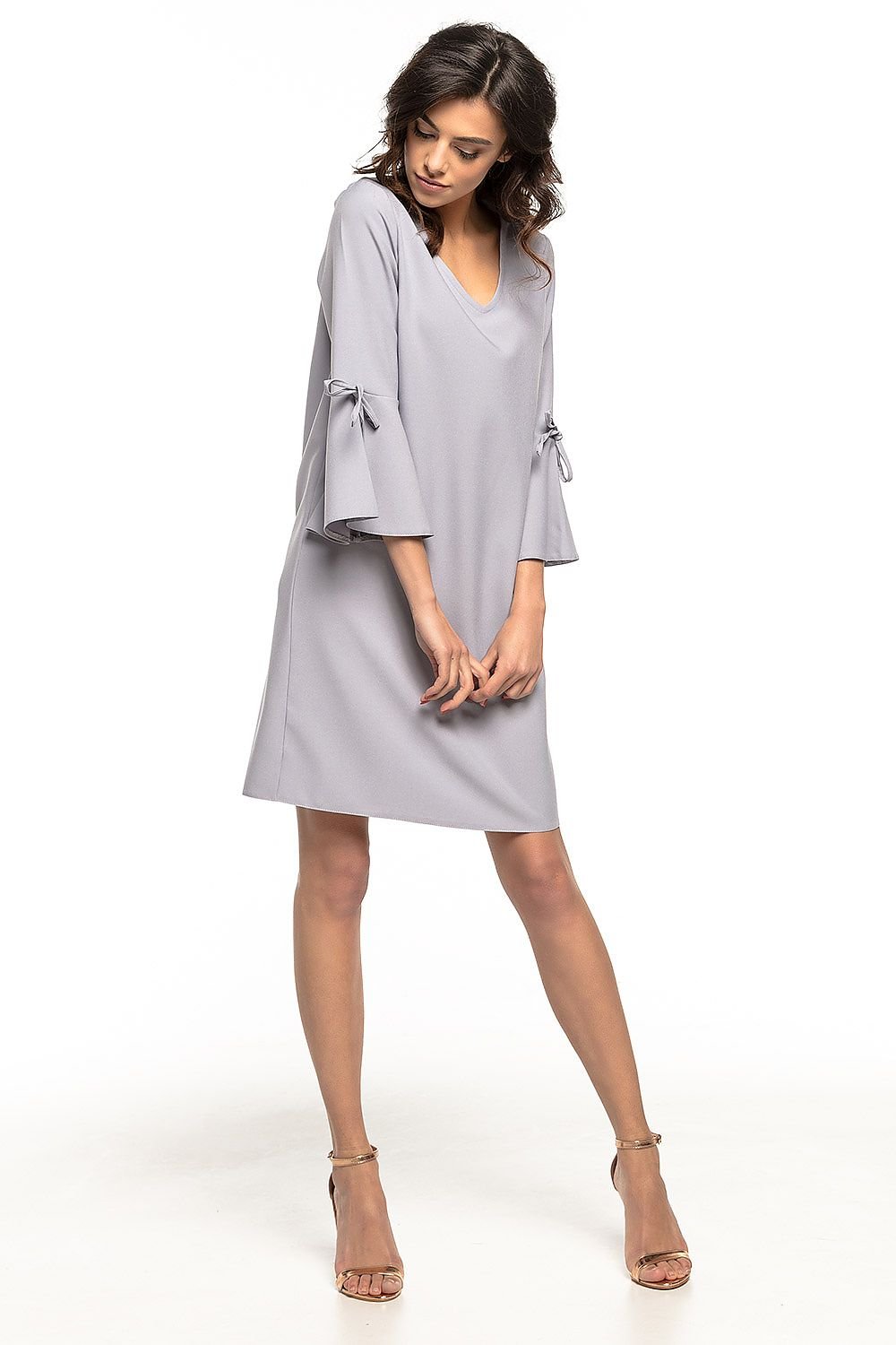 Flirty V-Neck Loose Cocktail Dress Tessita