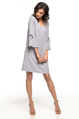 Flirty V-Neck Loose Cocktail Dress Tessita