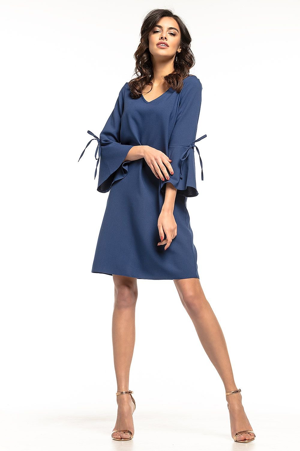 Flirty V-Neck Loose Cocktail Dress Tessita