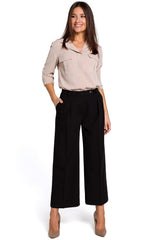 Loose One-Coloured Culottes Stylove