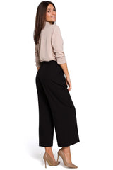 Loose One-Coloured Culottes Stylove