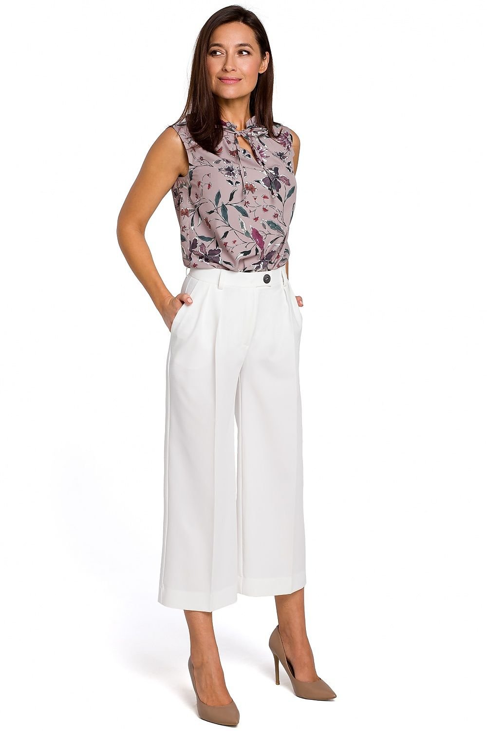 Loose One-Coloured Culottes Stylove