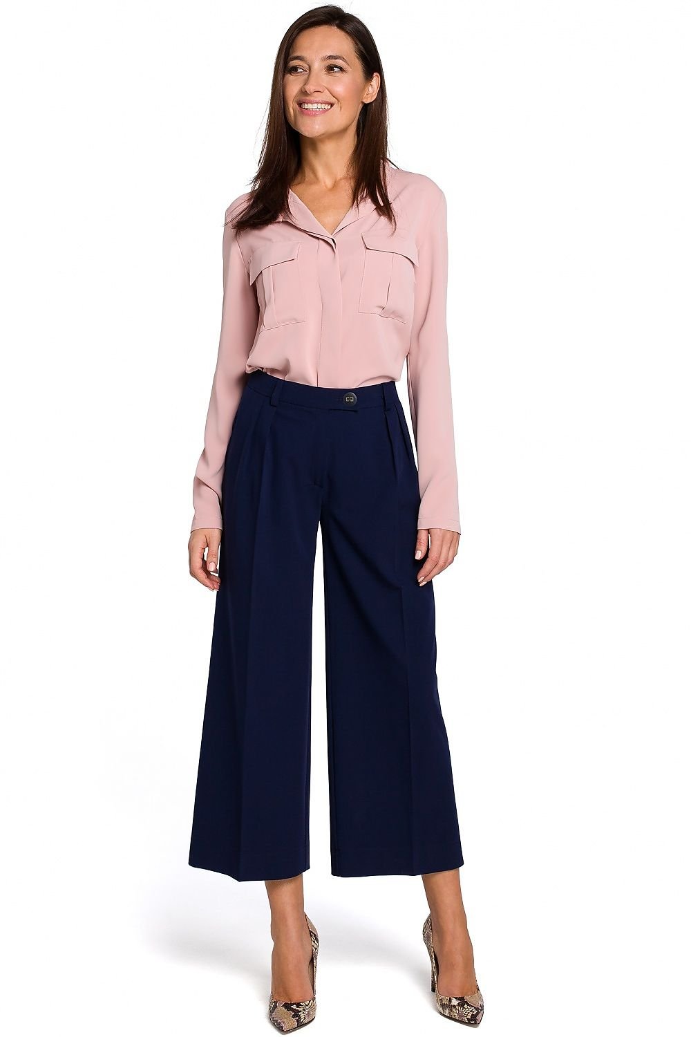 Loose One-Coloured Culottes Stylove