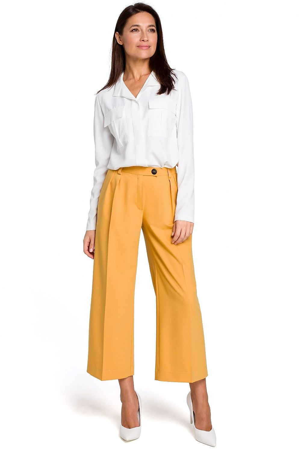 Loose One-Coloured Culottes Stylove