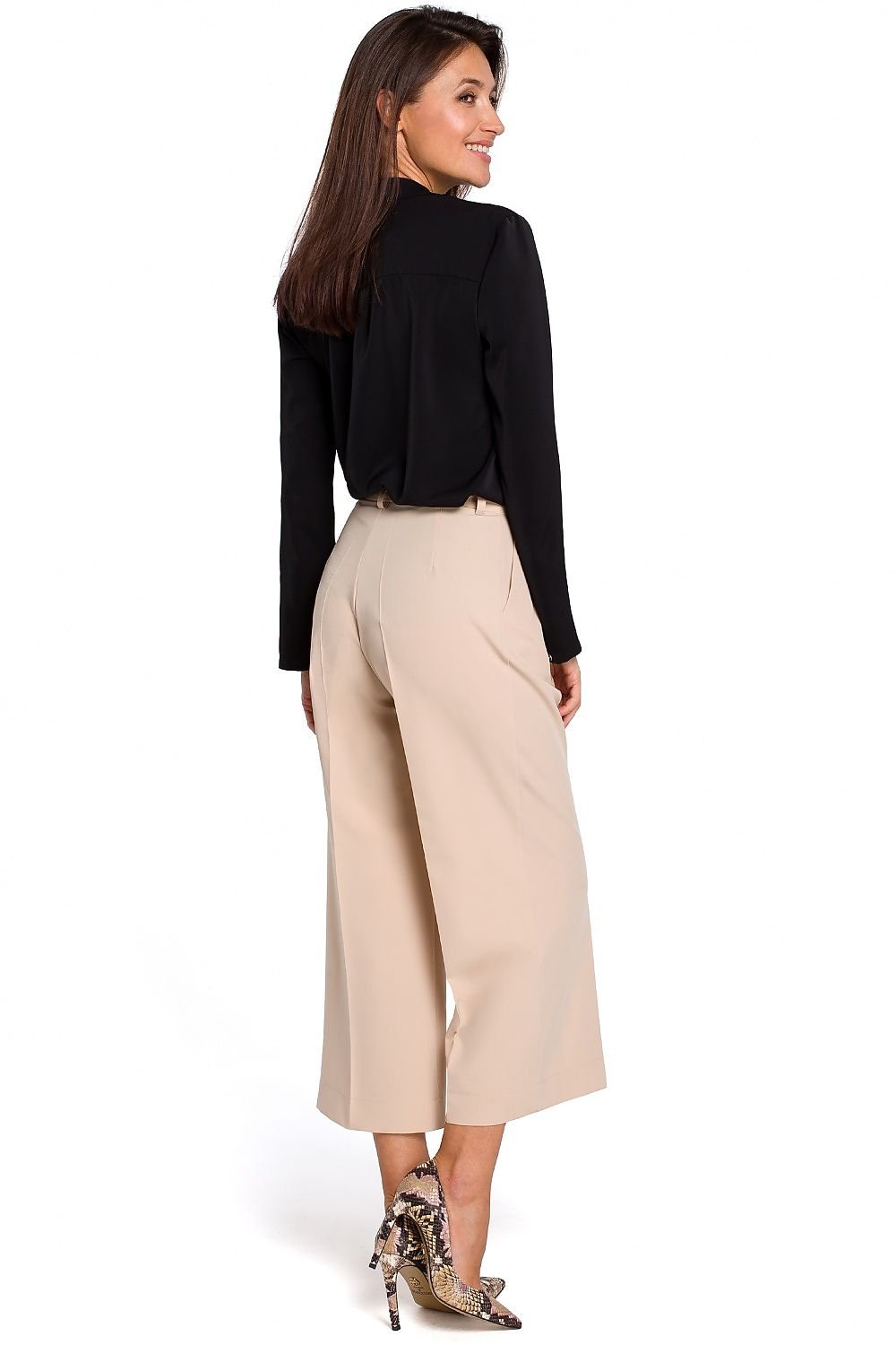 Loose One-Coloured Culottes Stylove