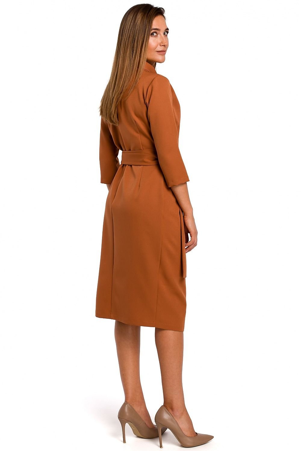 Elegant Shawl Collar Daydress Stylove