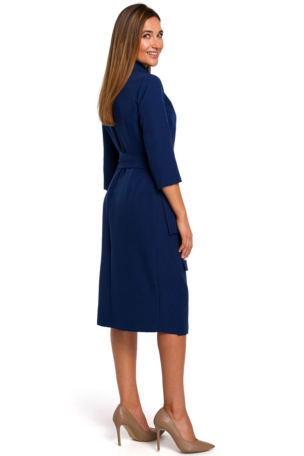 Elegant Shawl Collar Daydress Stylove