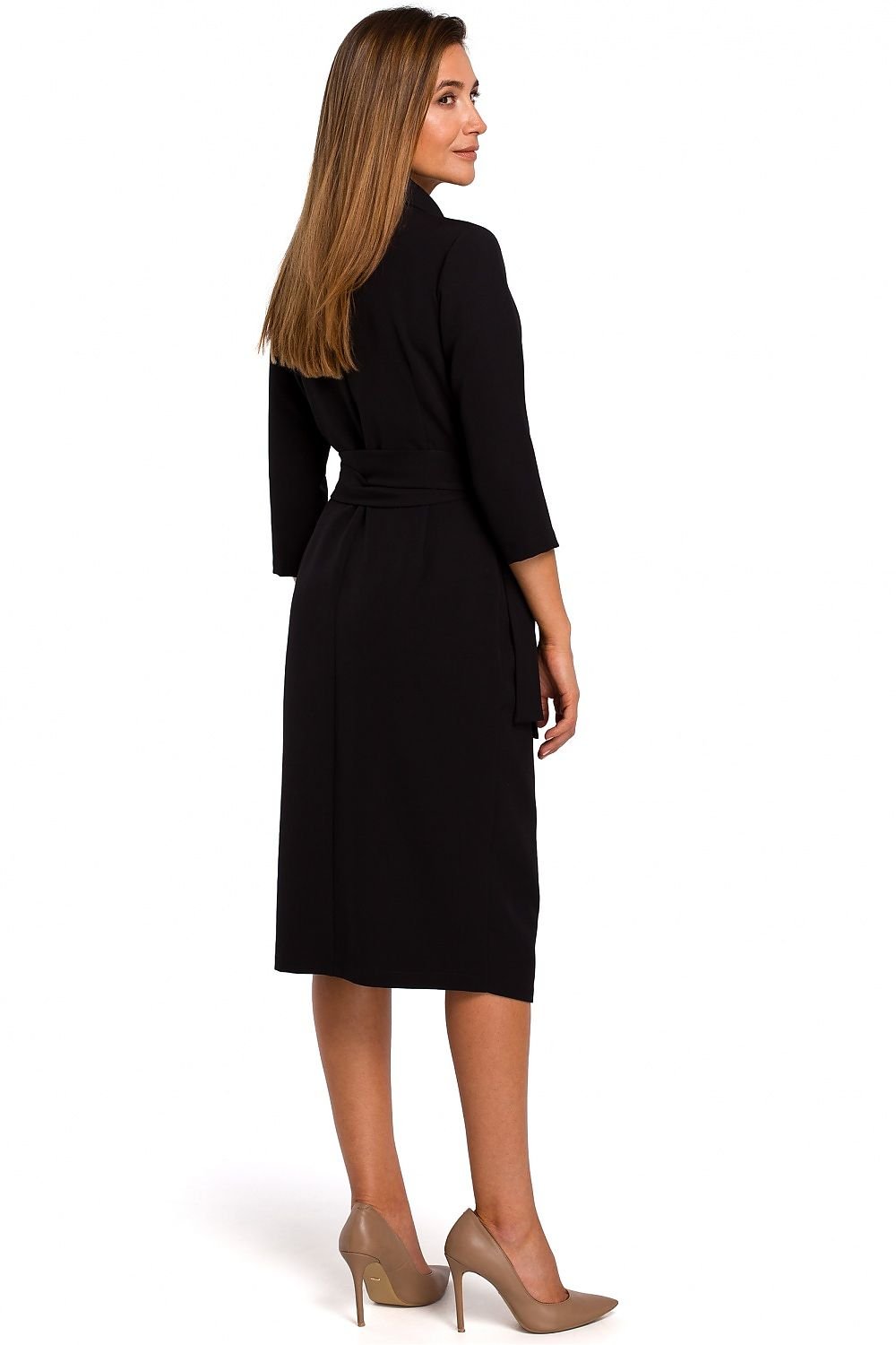 Elegant Shawl Collar Daydress Stylove