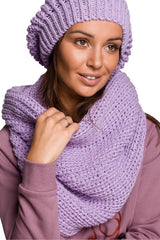 Warm Thick Ribbed Infinity Scarf BE Knit