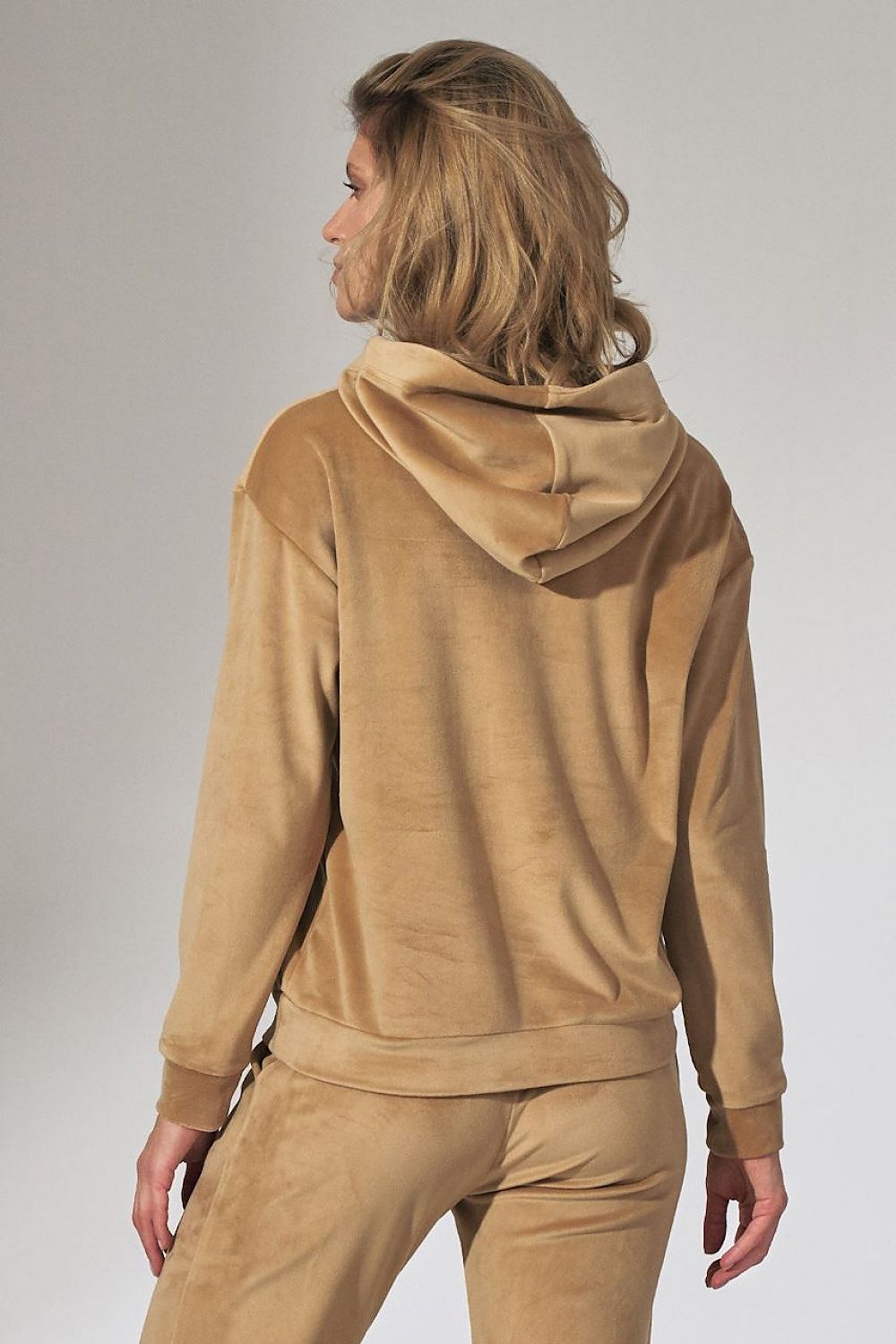 Velour Hooded Green Sweatshirt Figl