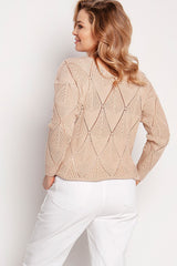 Loose Ribbed Openwork Sweater MKM