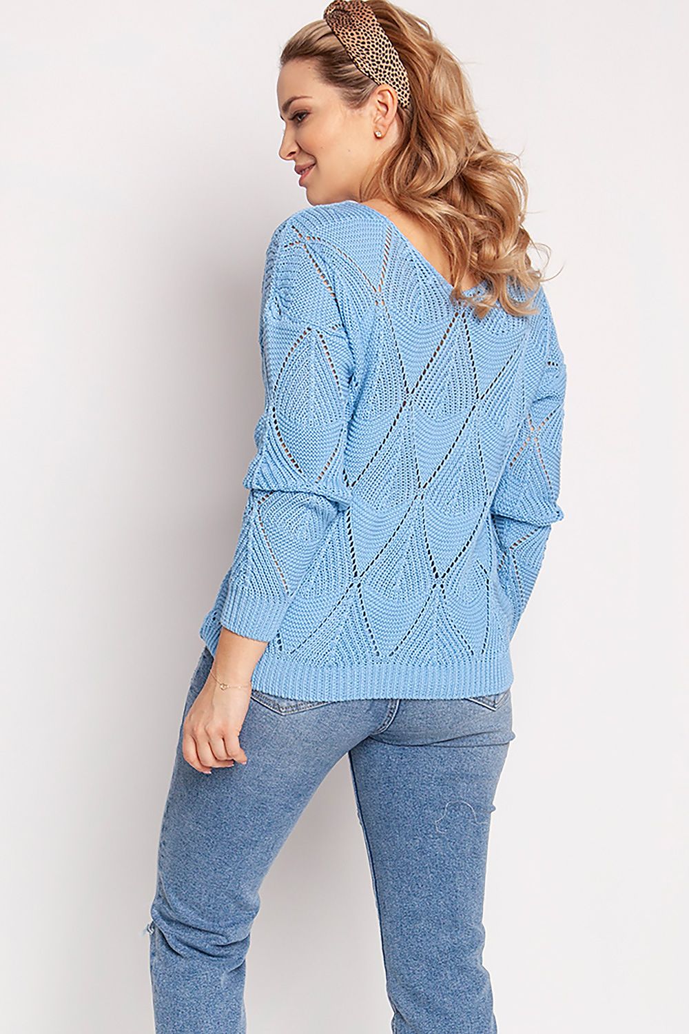 Loose Ribbed Openwork Sweater MKM