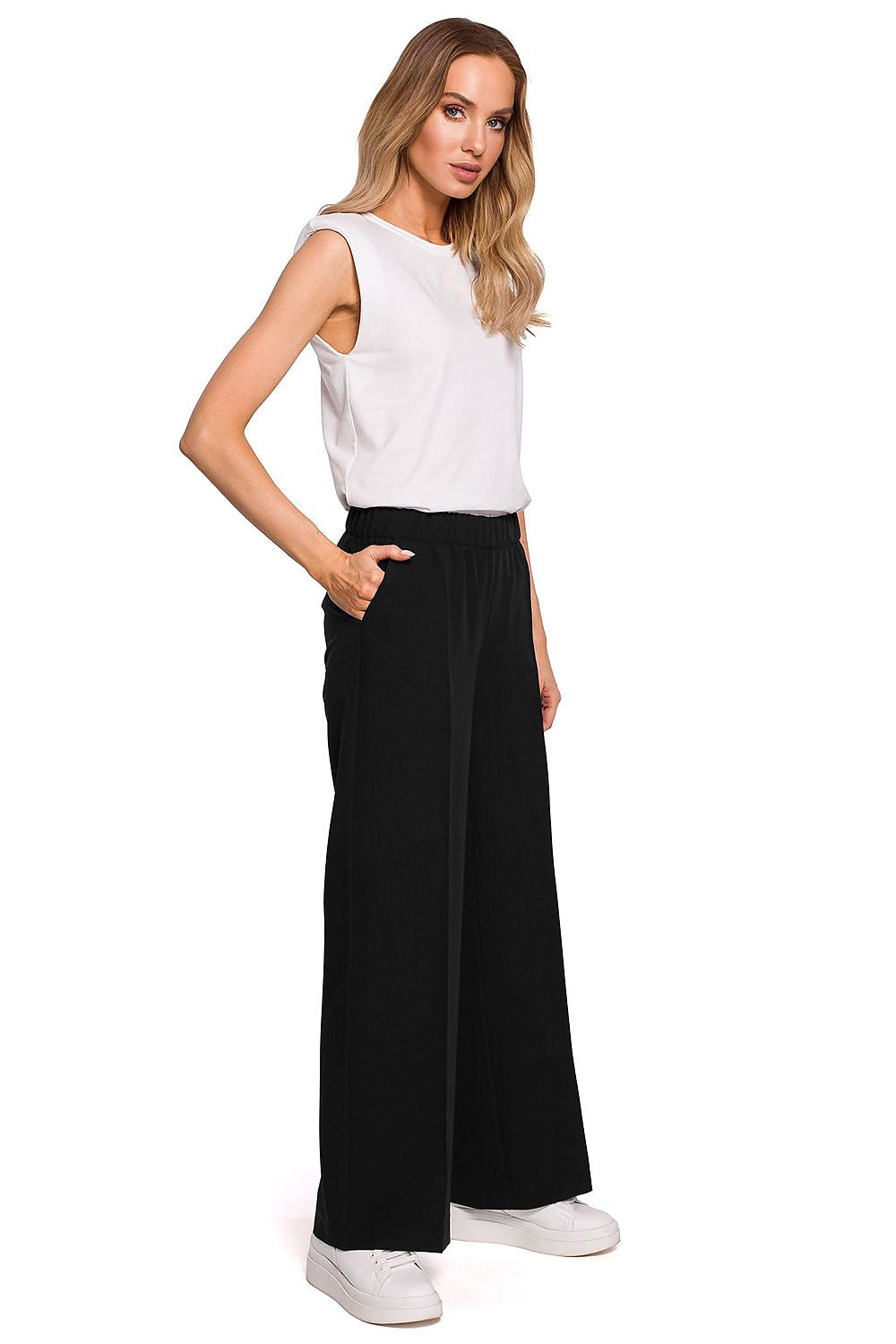 Elegant Wide Leg Trousers Moe