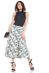 Floral Pattern Cotton Long Skirt Tessita