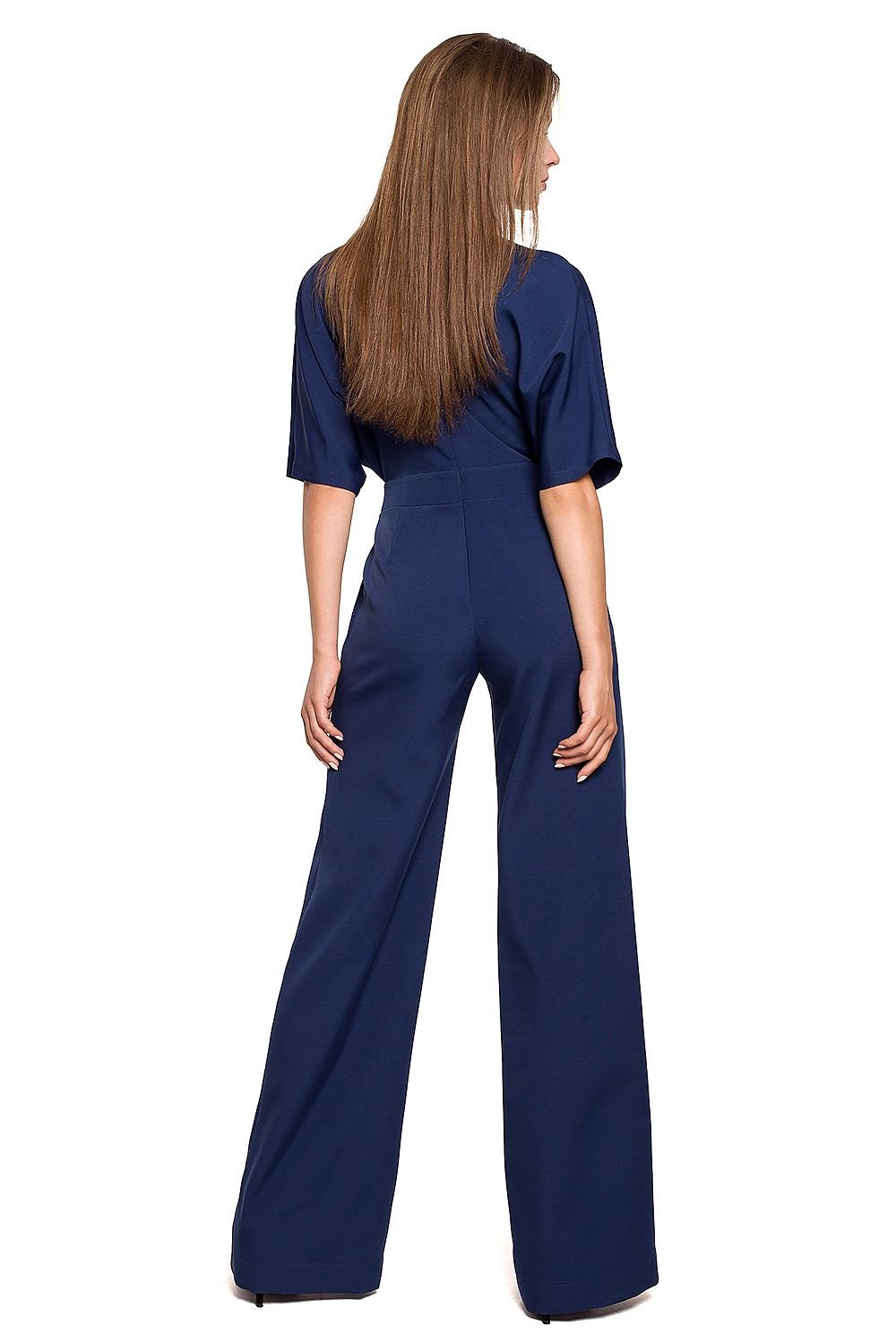 Wide Leg Batwing Sleeve Jumpsuit Stylove