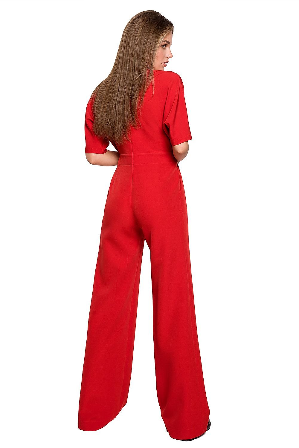 Wide Leg Batwing Sleeve Jumpsuit Stylove