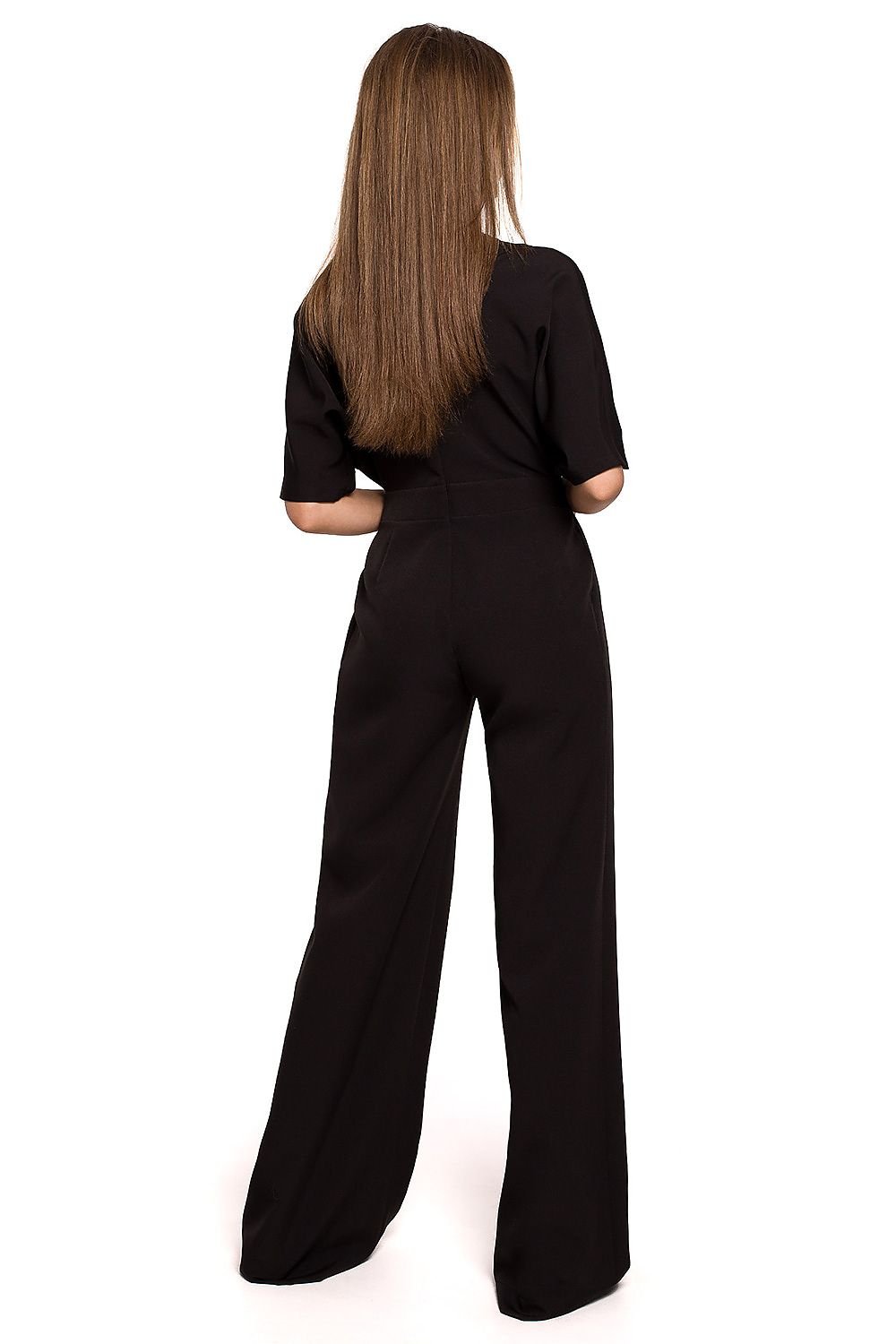 Wide Leg Batwing Sleeve Jumpsuit Stylove