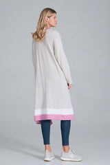 Warm Tri-Color Long Sleeve Cardigan Figl