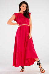 Frilled Maxi Skirt Awama