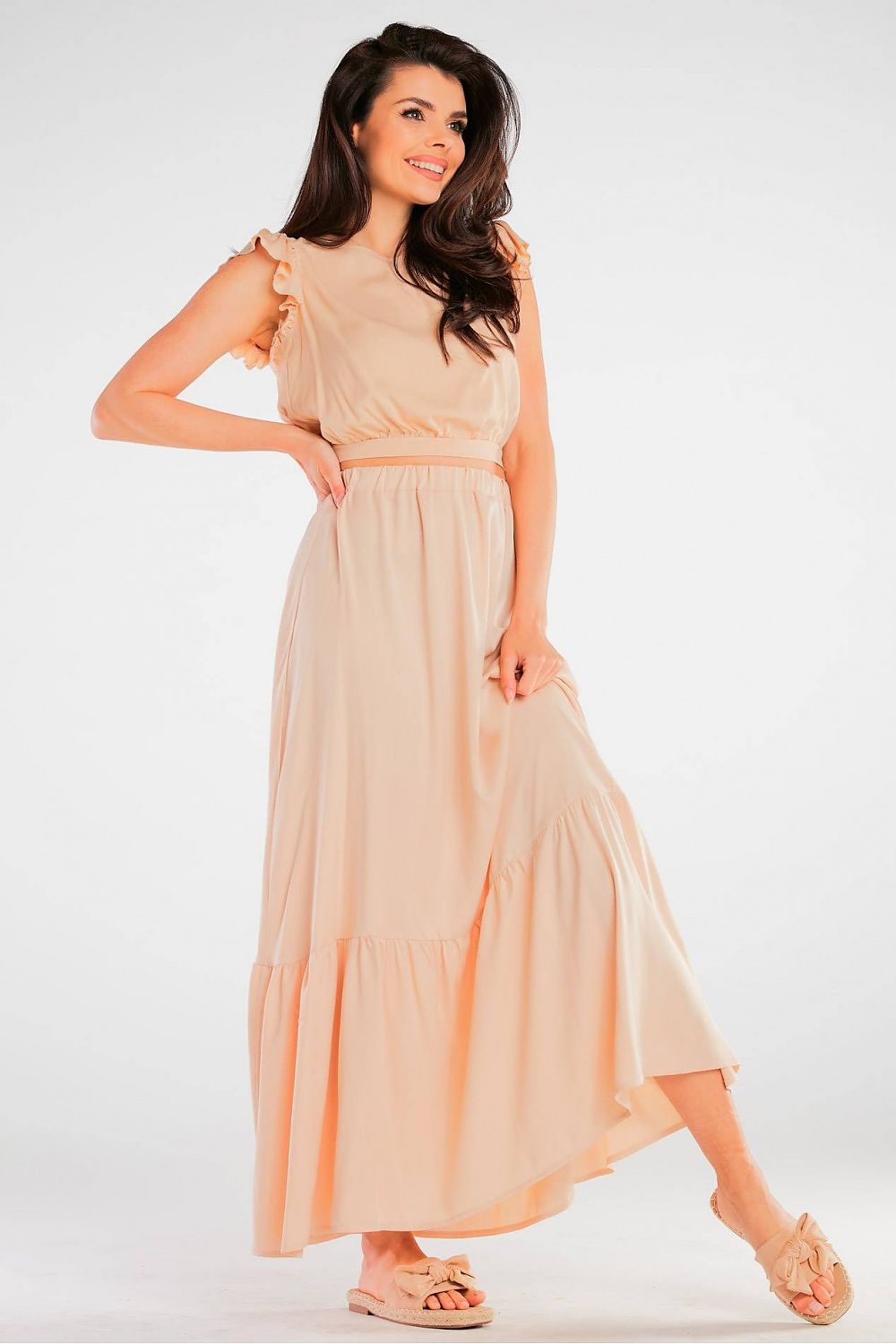 Frilled Maxi Skirt Awama