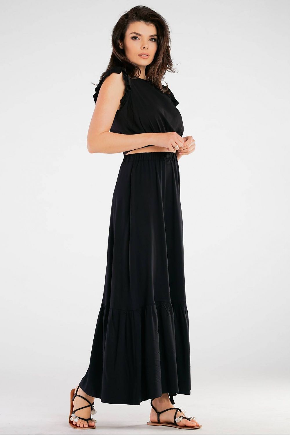 Frilled Maxi Skirt Awama