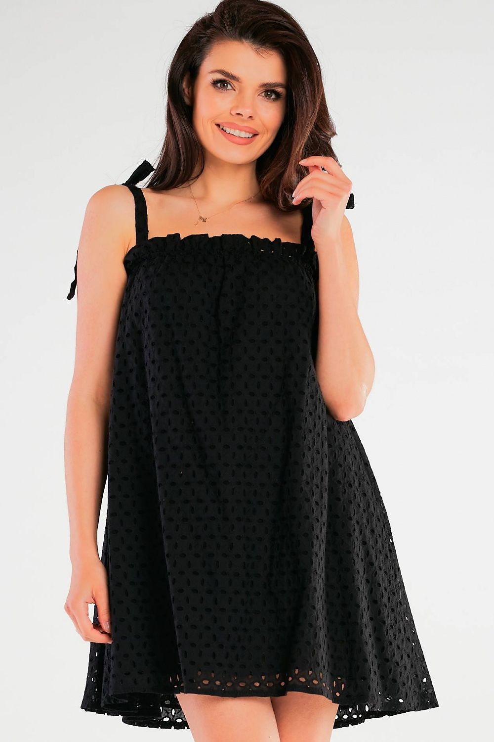 Flared Tied Strap Daydress Awama