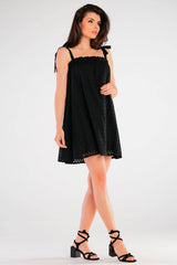 Flared Tied Strap Daydress Awama