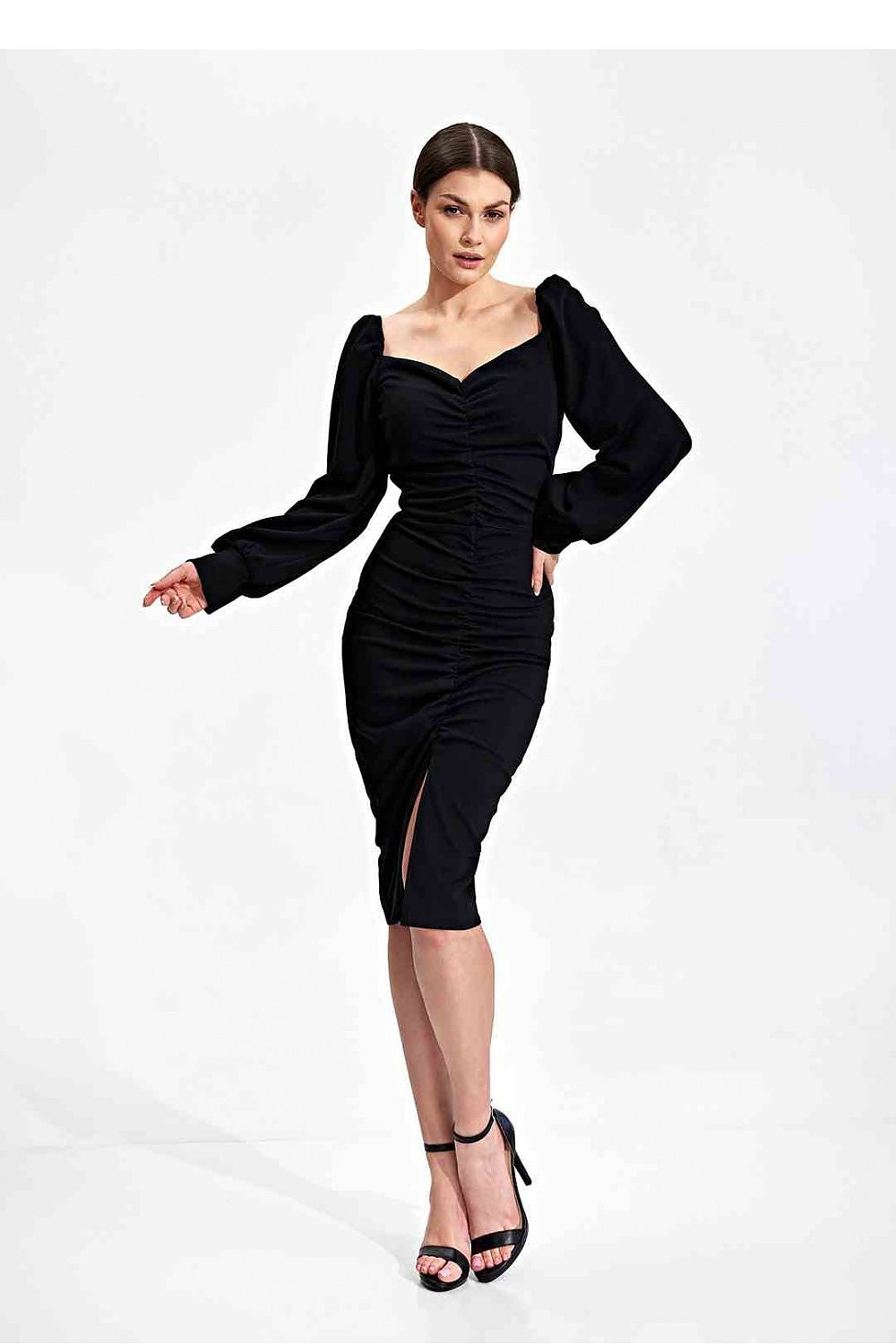 Elegant Midi Cocktail Dress Figl