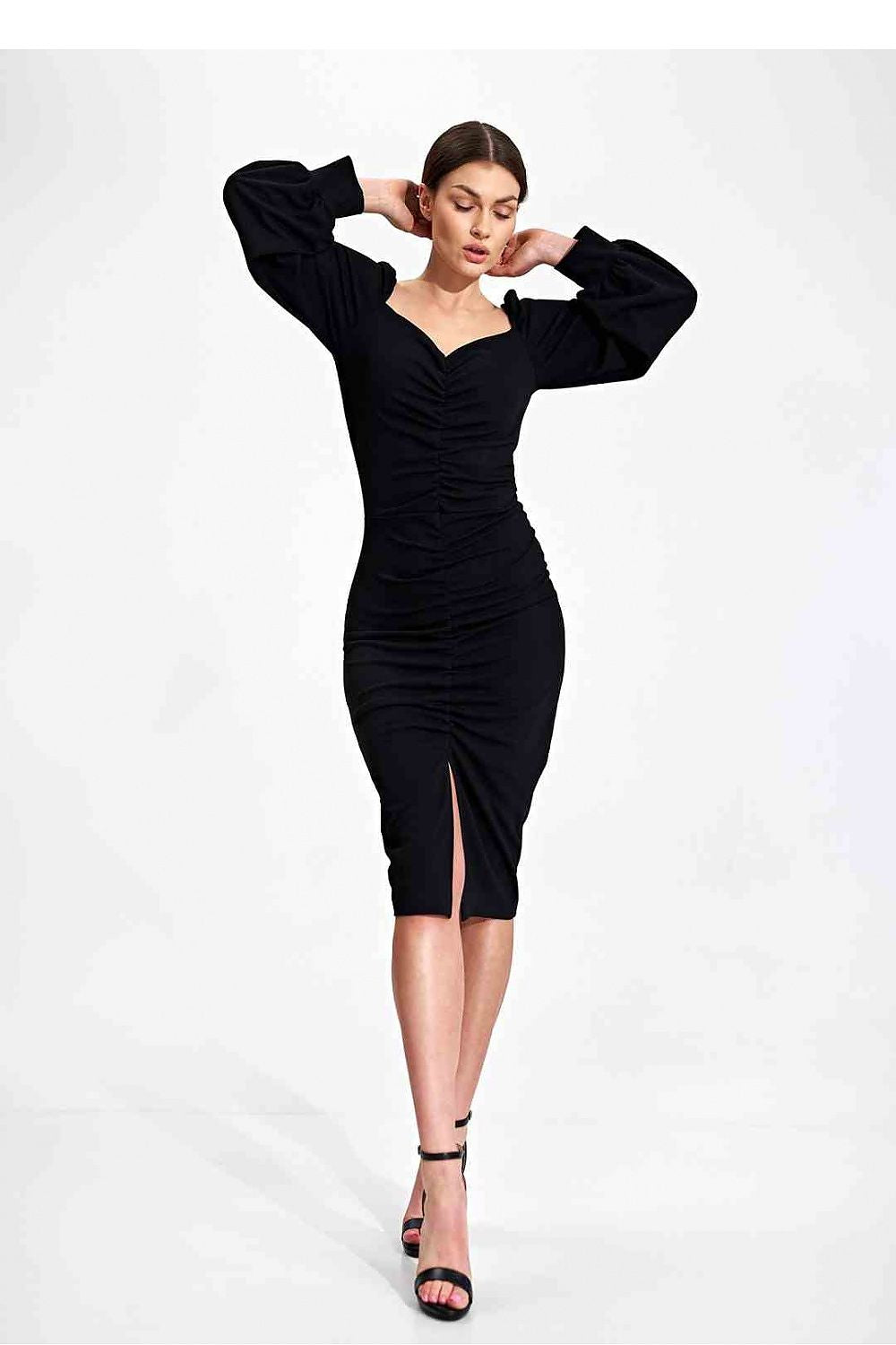 Elegant Midi Cocktail Dress Figl