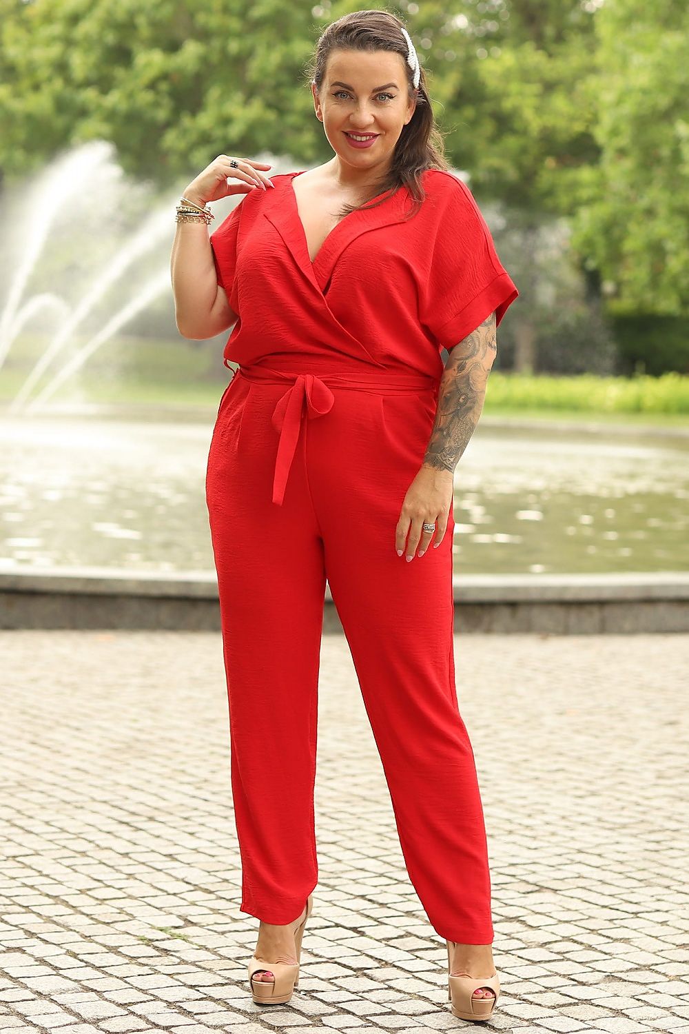 Elegant Plus Size Envelope Jumpsuit Karko