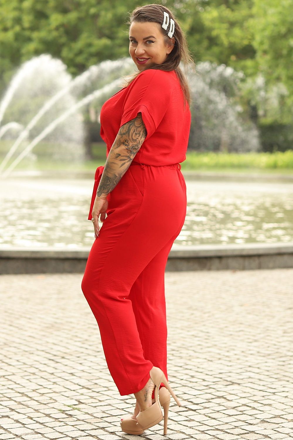 Elegant Plus Size Envelope Jumpsuit Karko