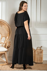 Elegant Flared Maxi Skirt Karko