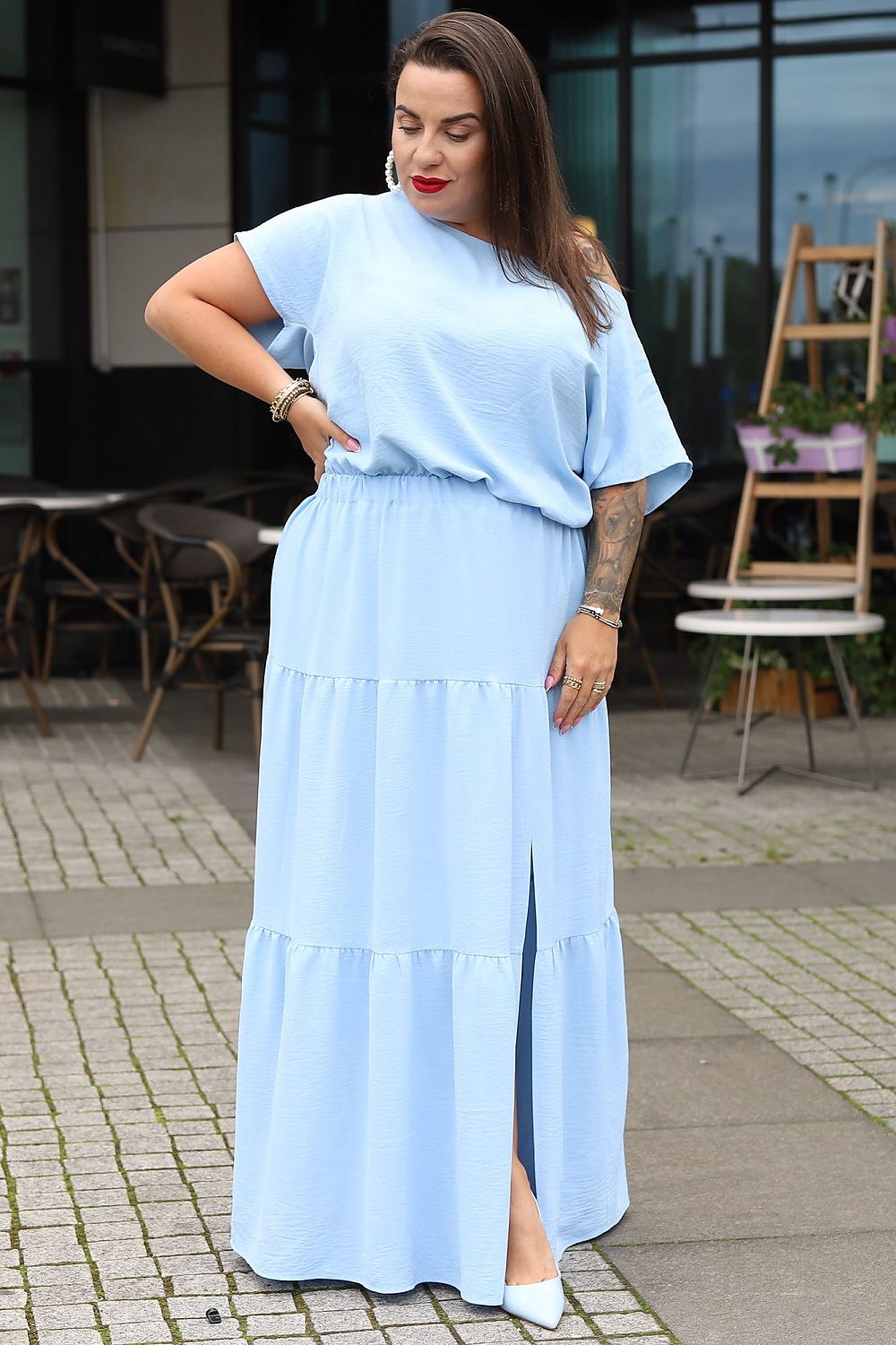 Elegant Flared Maxi Skirt Karko