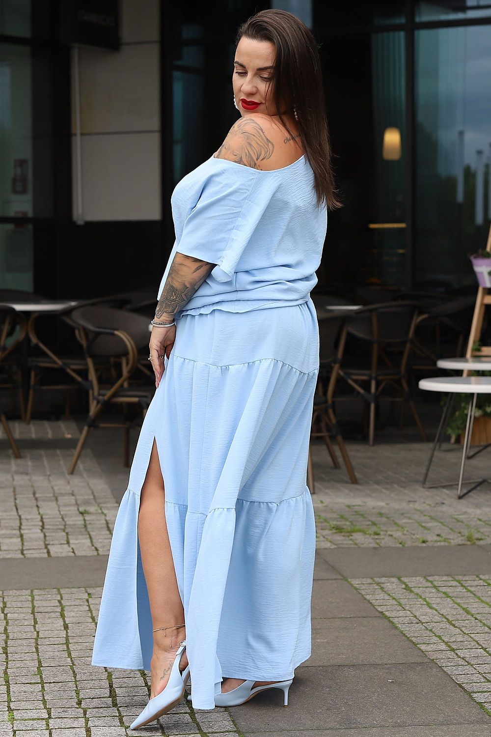 Elegant Flared Maxi Skirt Karko