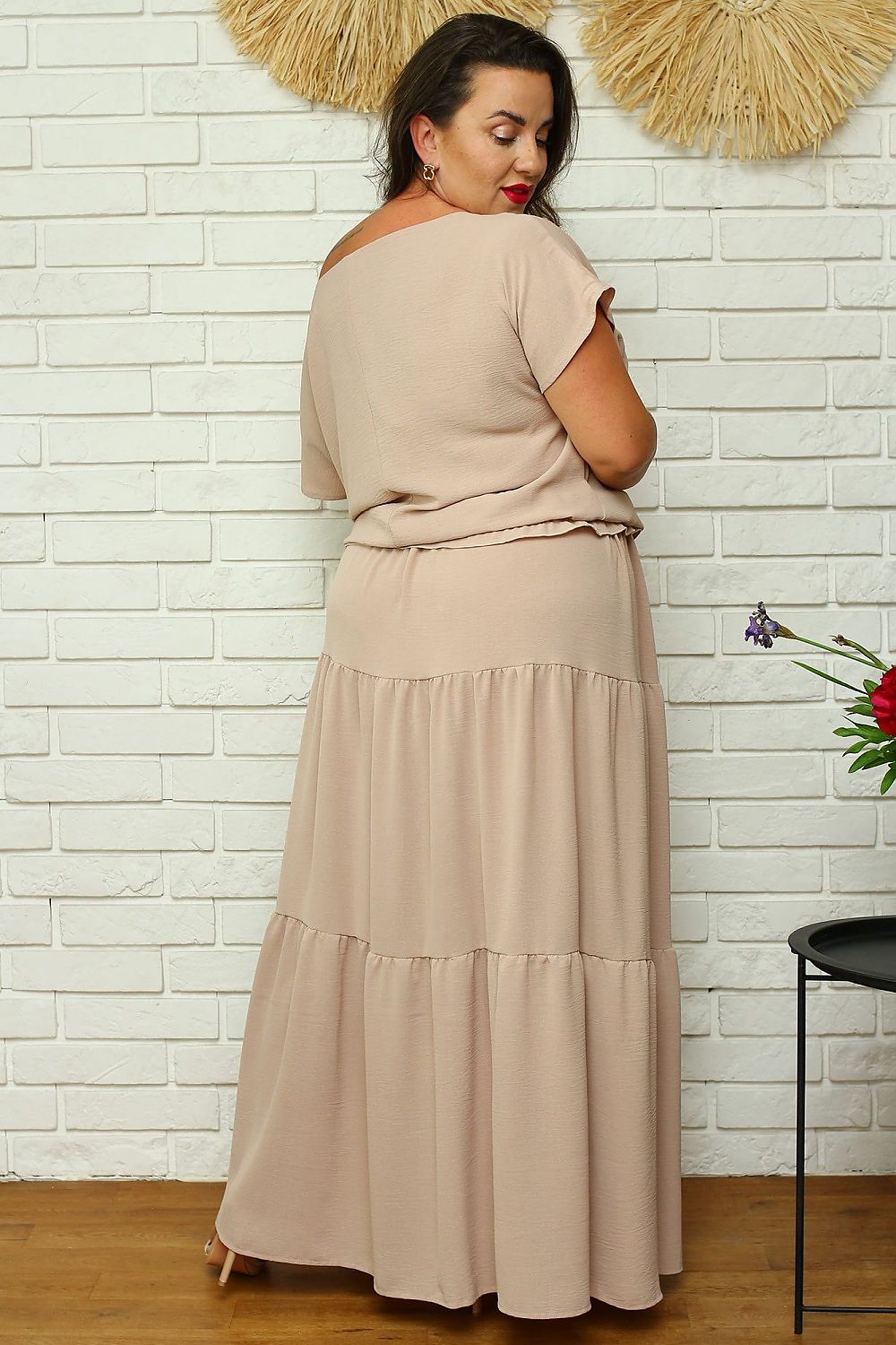 Elegant Flared Maxi Skirt Karko