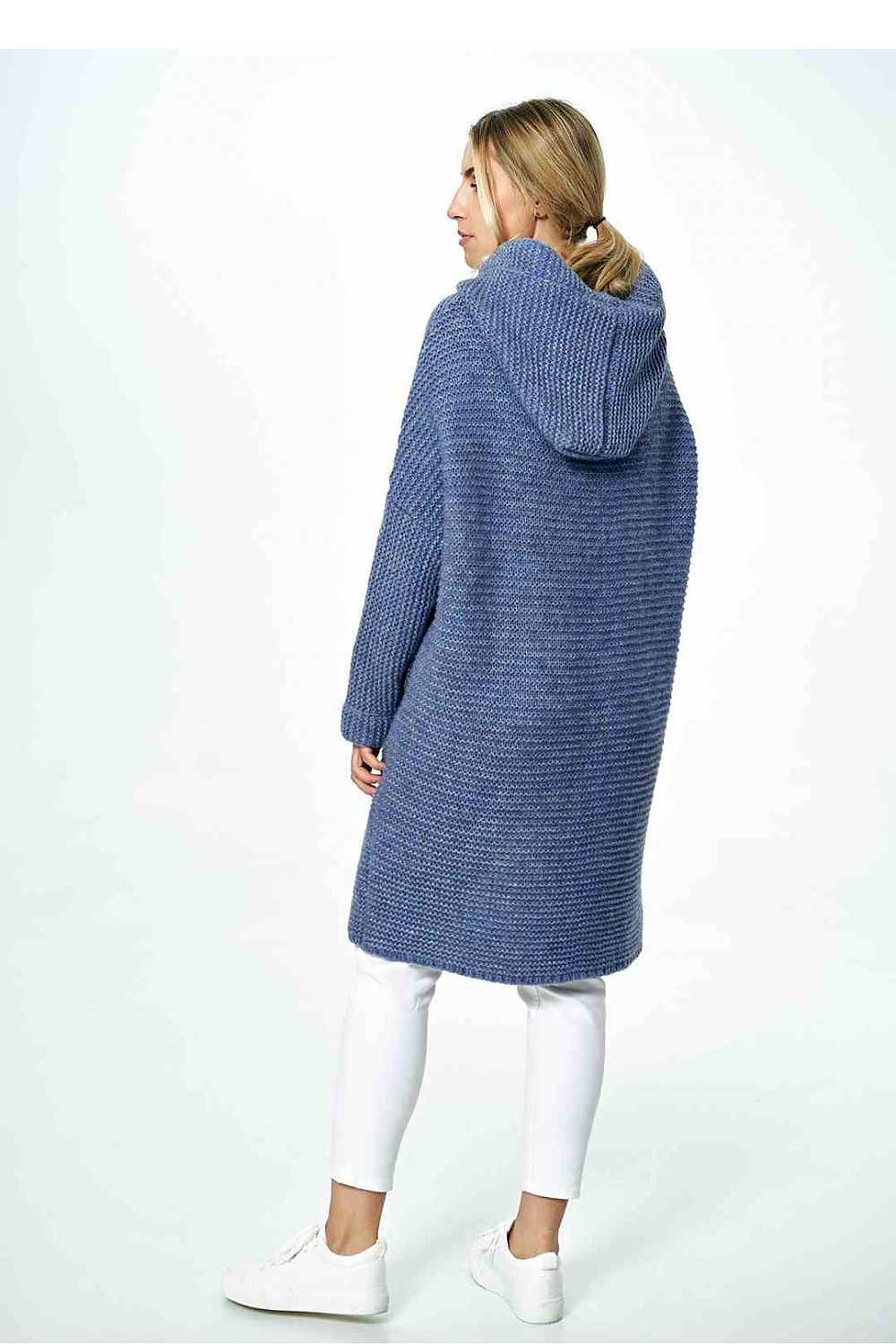 Knee-Length Hooded Sweater Figl