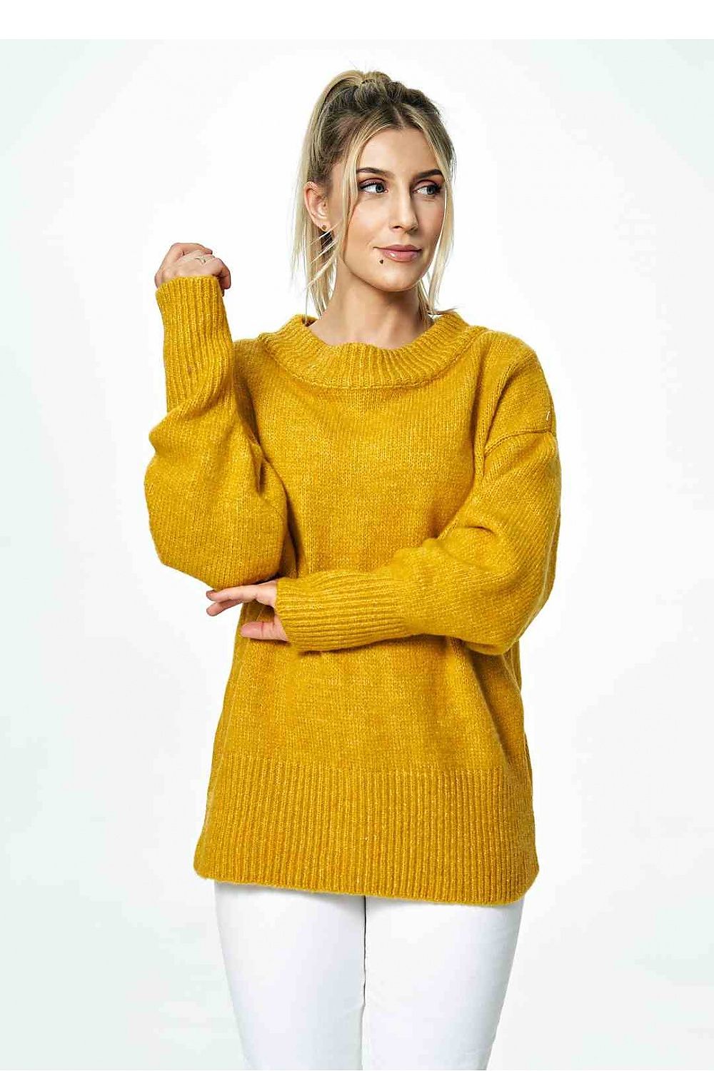 Loose Sweater With Boat Neckline Figl