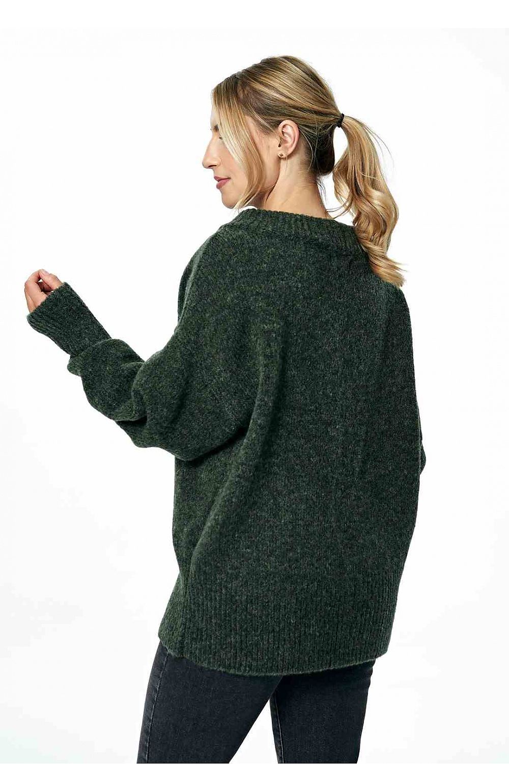 Loose Sweater With Boat Neckline Figl