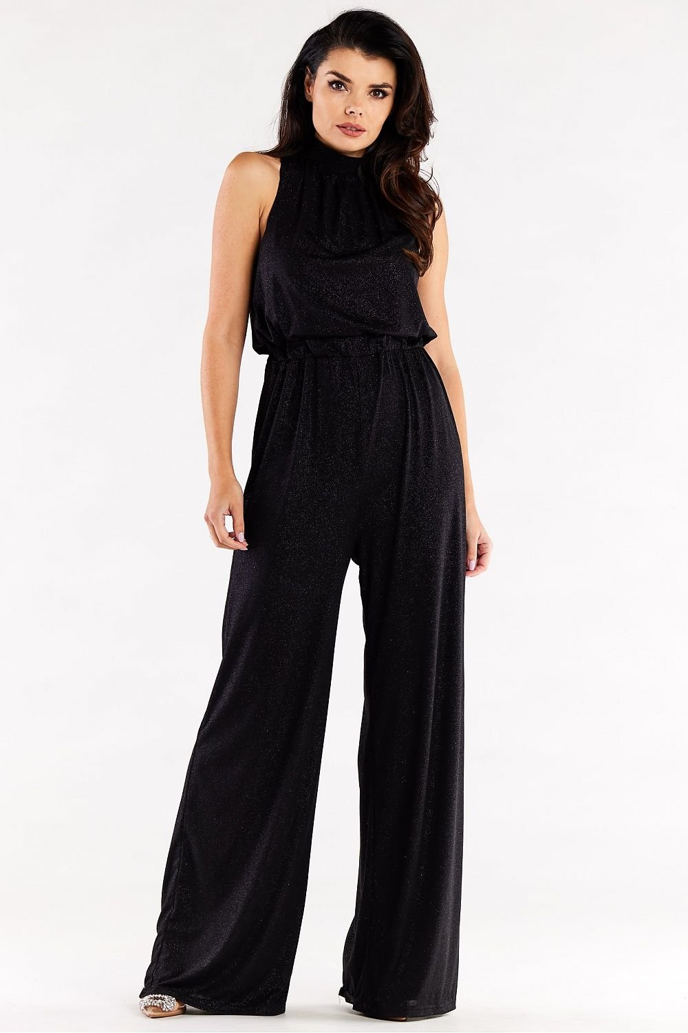 Wide Leg Crinkled Collar Suit Awama