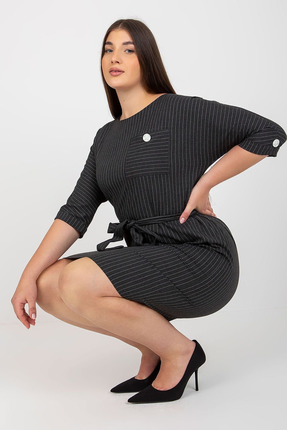 Elegant Plus Size Pencil Cut Dress Lakerta