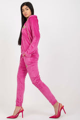 Embroidered Velour Sweatshirt And Pants Set