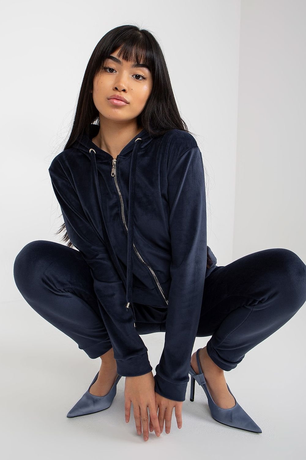 Velour Hoodie Set With Long Pants Relevance