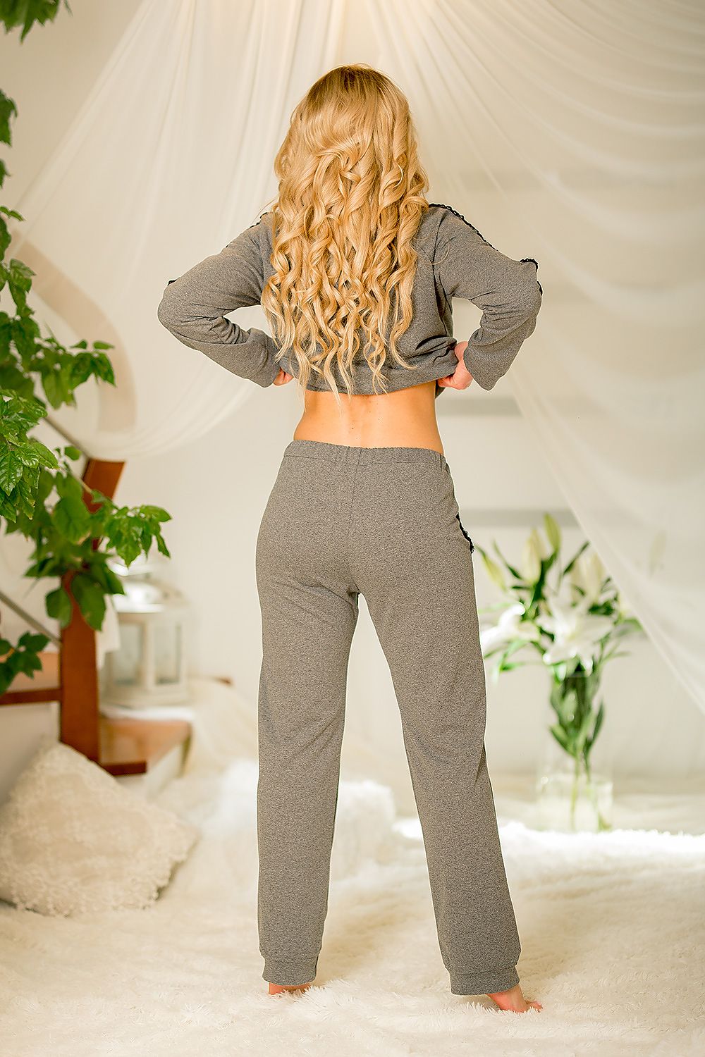 Elegant Cotton Tracksuit Trousers Kalimo