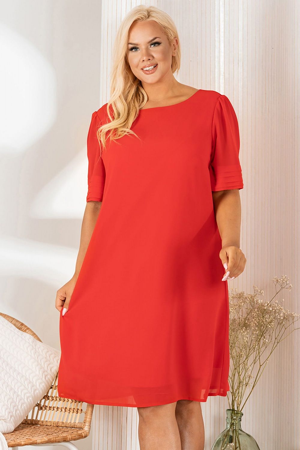 Elegant Chiffon Trapezoidal Dress Karko