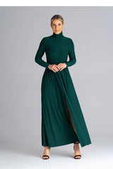 Fitted Maxi Dress With Turtleneck Figl